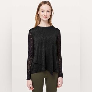 Lululemon Sweetest Day Long Sleeve Tee - Burnout - Size 6/8